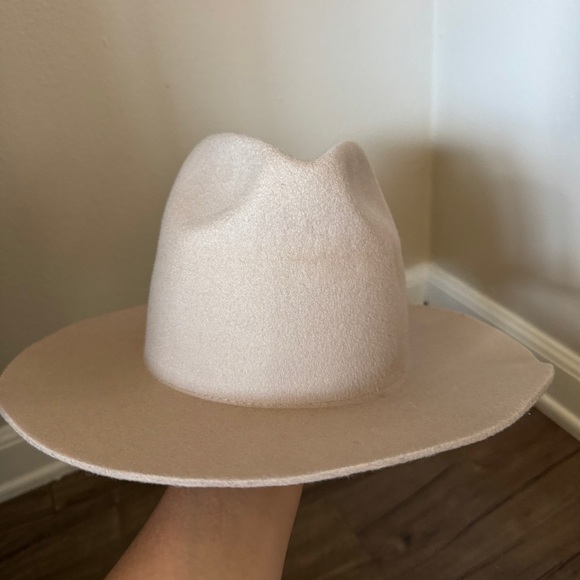 Gigi Pip wool wide brim hat fedora tan main image 5